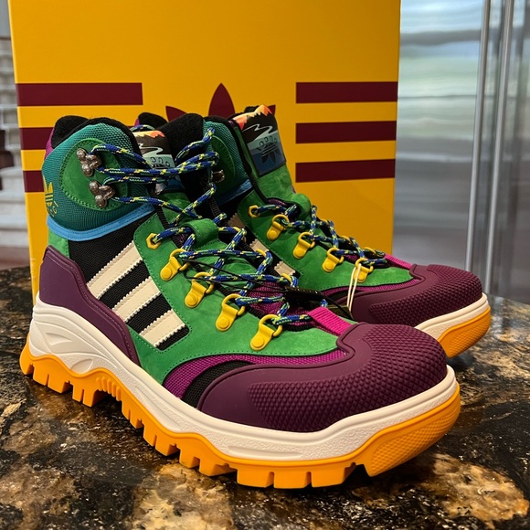 Gucci X Adidas Hiking Lace up Boots - Picture 5 of 9